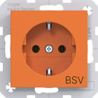 HAGER BOCCHIOTTI - Presa SCHUKO+simb "BSV" A.x/C.x arancio