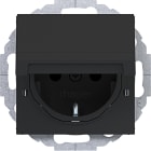 HAGER BOCCHIOTTI - Pr.SCHUKO coperch bloc.45° Ax/Cx nero op