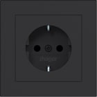 HAGER BOCCHIOTTI - PR.SCHUKO+COP SHUTTER PLUGIN A.1 NERO OP