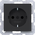 HAGER BOCCHIOTTI - PR.SCHUKO SHUTTER VITE AX/CX NERO OP