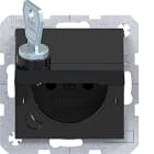 HAGER BOCCHIOTTI - COP. BL. PR.SPNTTOT PLUGIN AX/CX NERO LU