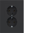 HAGER BOCCHIOTTI - 2PRESE SCHUKO COP.PIATTO A.8 NRO OP