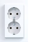 HAGER BOCCHIOTTI - 2PRESE SCHUKO COP.ALTO A.1 BIAN LUC