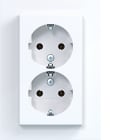 HAGER BOCCHIOTTI - 2PRESE SCHUKO COP.ALTO A.8 BIAN LUC