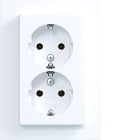 HAGER BOCCHIOTTI - 2PRESE SCHUKO COP.ALTO A.8 BIAN OP