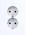 HAGER BOCCHIOTTI - 2PR. SCHUKO+COP. PIATTO SHUTTER A.1 B LU