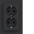 HAGER BOCCHIOTTI - 2PR. SCHUKO+COP. ALTO SHUTTER A.1 N OP