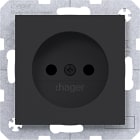 HAGER BOCCHIOTTI - PRESA NO TERRA SHUTTER AX/CX NERO OP