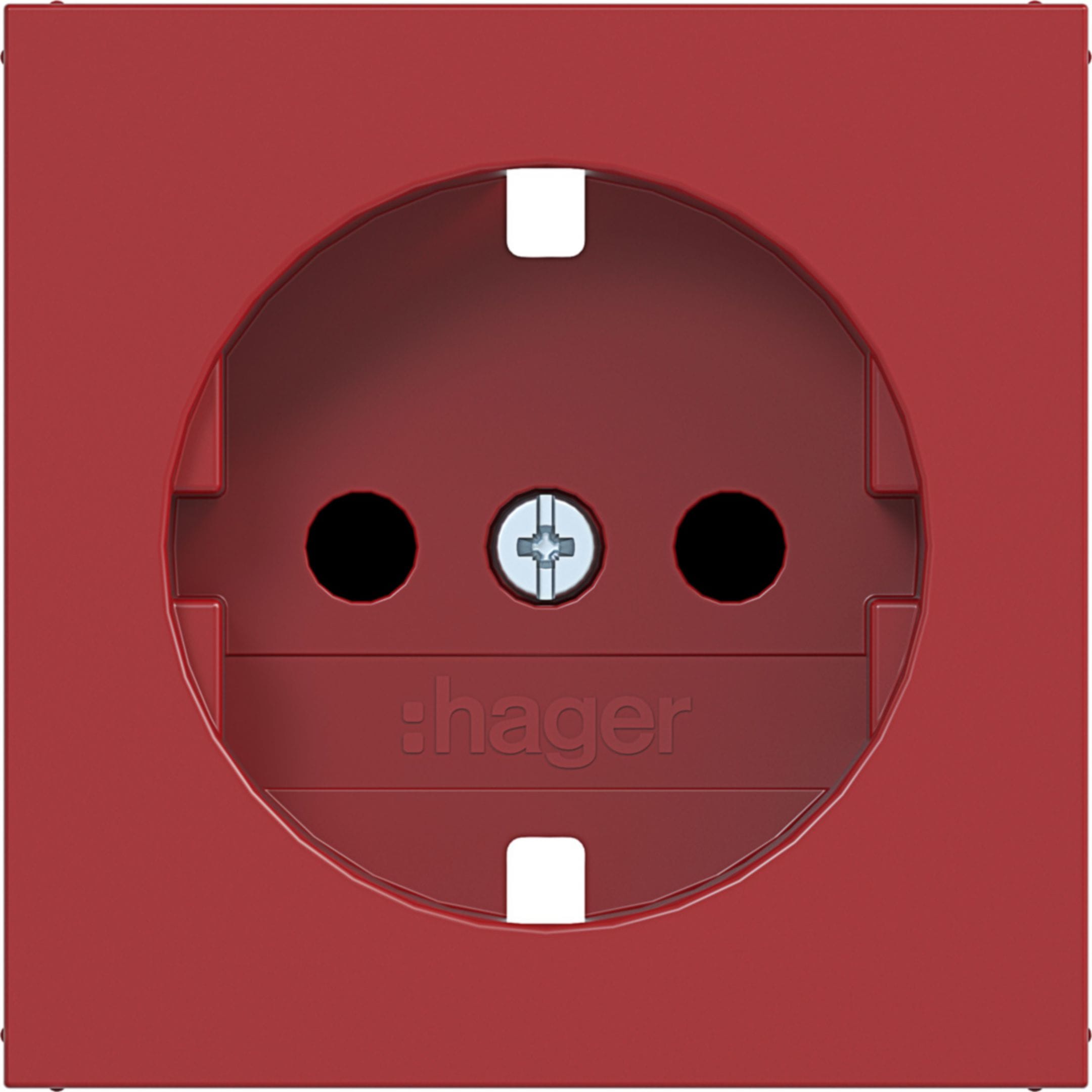 HAGER BOCCHIOTTI - PZO CLE X PR.SCHUKO SHUTTER AX/CX ROSSO