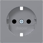 HAGER BOCCHIOTTI - PZO C.LE PR.SCHUKO SHUTTER AX/CX TIT MET