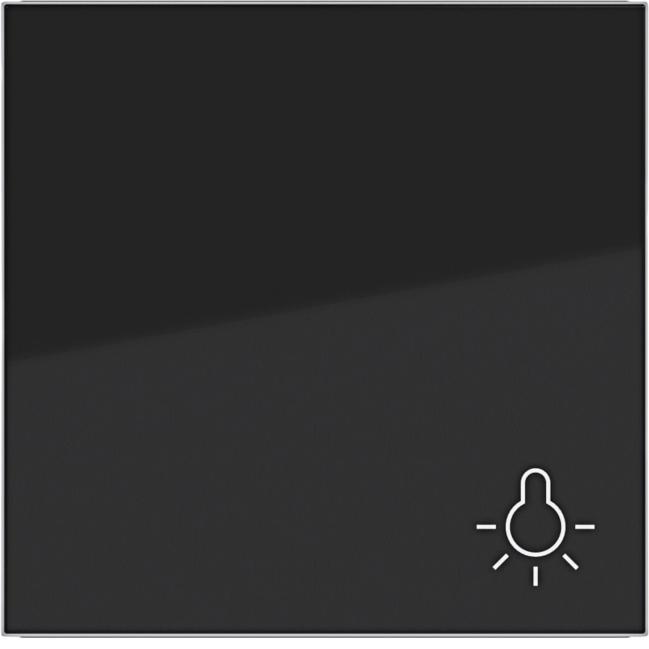 HAGER BOCCHIOTTI - BIL. 1-P+SIMB LUCE AX/CX NERO LUC