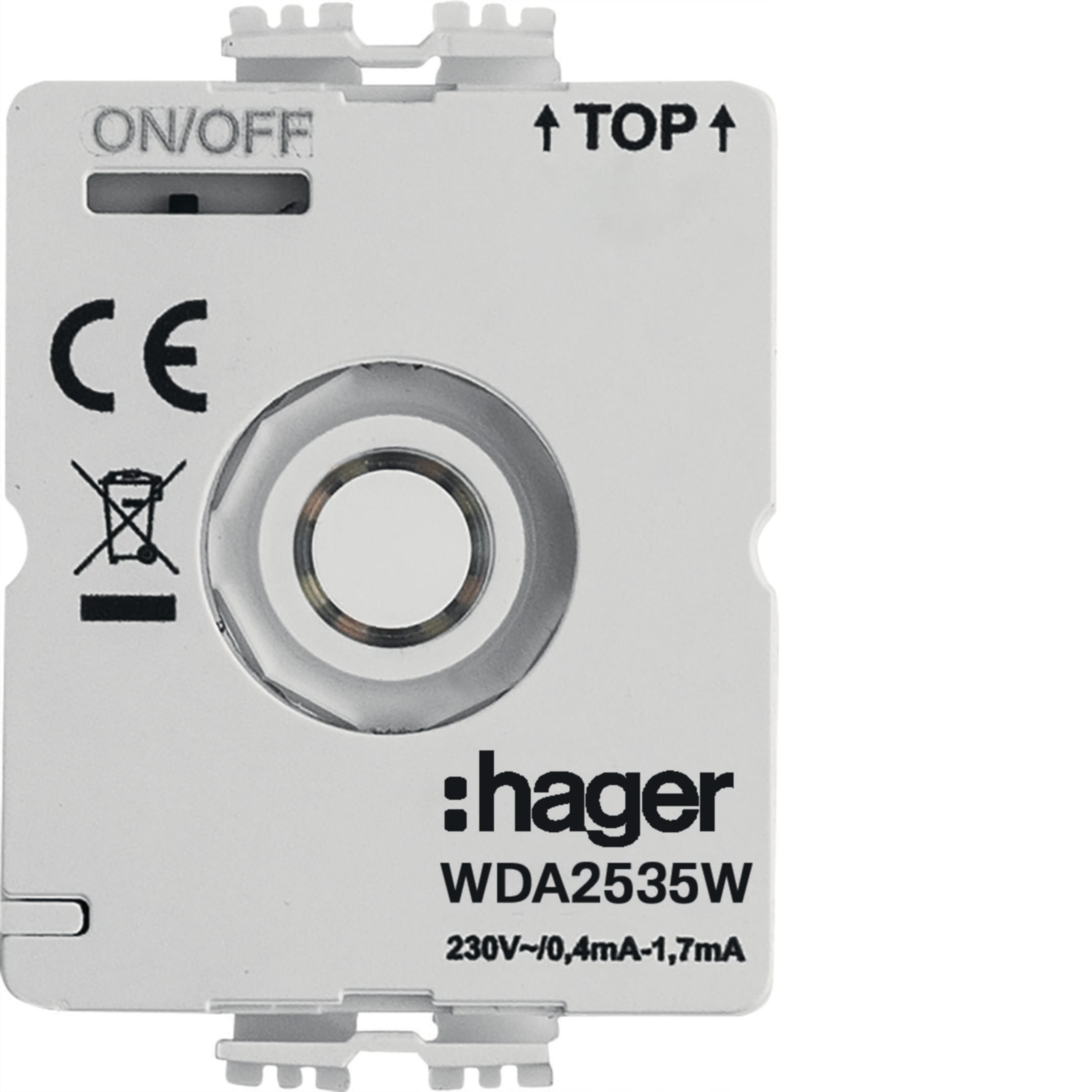 HAGER BOCCHIOTTI - MOD.LED PER INT.MANP., 230V, CON NEUTRO