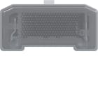 HAGER BOCCHIOTTI - Gruppo fluo + mors. neutro grigio