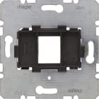 HAGER BOCCHIOTTI - PIASTRA SUPP.NERO SINGOLA X MODULAR JACK
