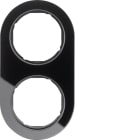 HAGER BOCCHIOTTI - Cornice 2P Serie R.Glassic vetro nero