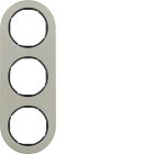 HAGER BOCCHIOTTI - Corn.3P R.Glassic acc.inox opaco nero