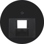 HAGER BOCCHIOTTI - P.zo c.le pr.rj univ.R1/R3/R.Glass nero