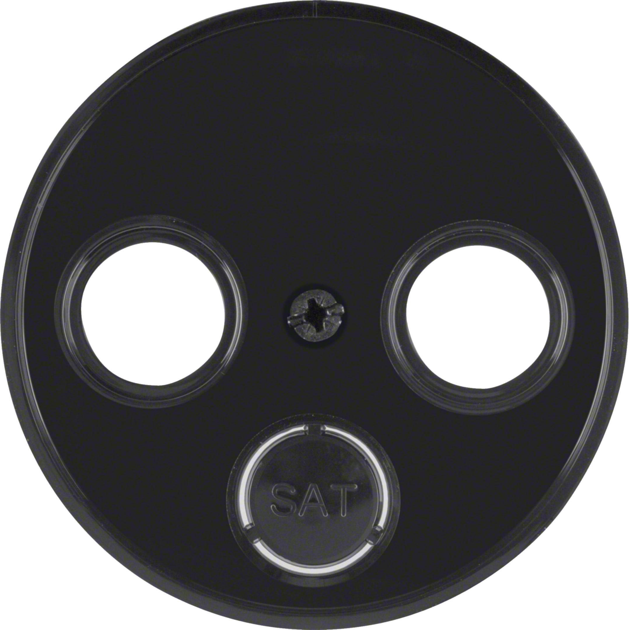 HAGER BOCCHIOTTI - P.zo cle tv 2/3fori R1/R3/R.Glass nero
