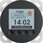 HAGER BOCCHIOTTI - TERMOST. 1 NA + P.ZO C.LE CRONO R.X NERO