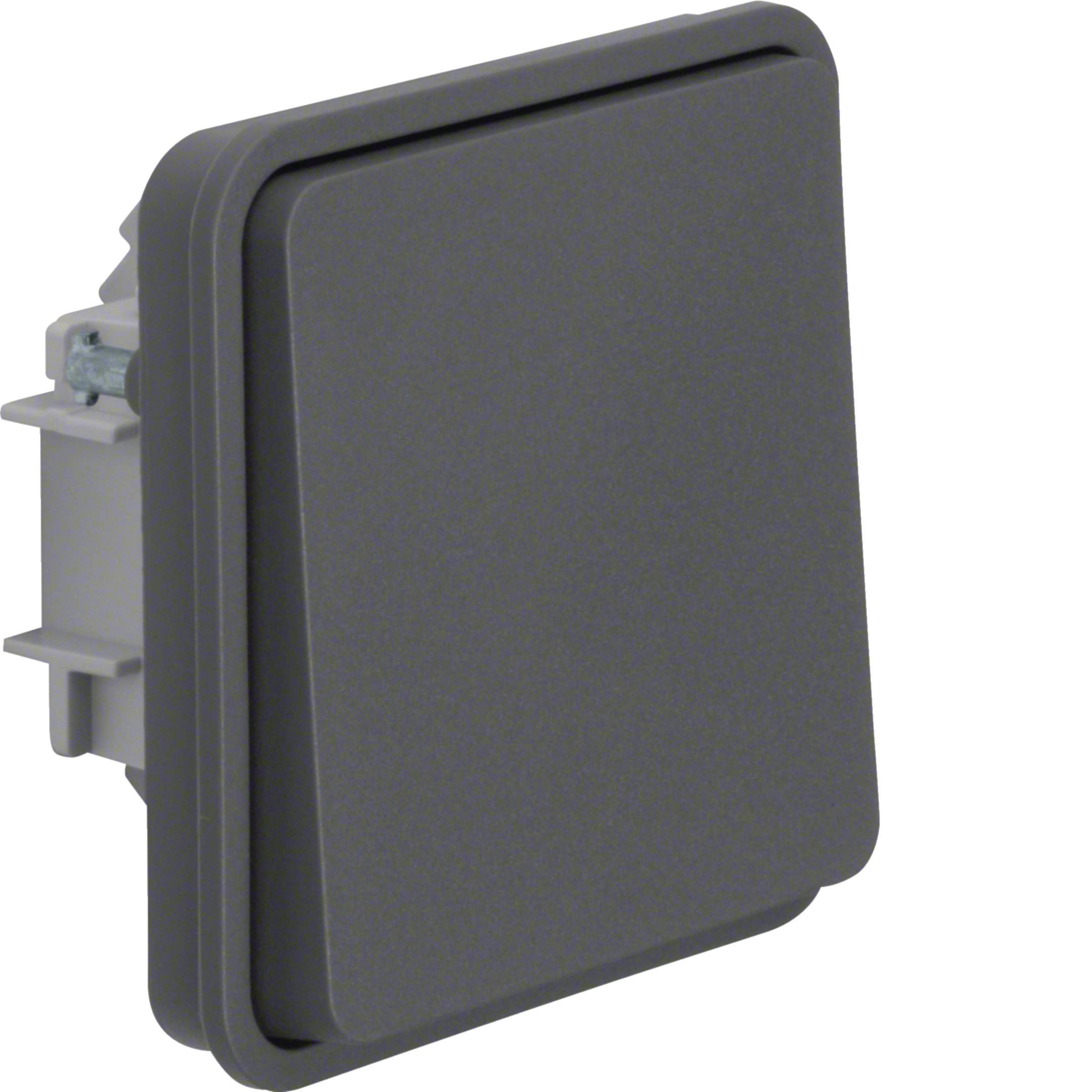 HAGER BOCCHIOTTI - Inserto Puls. NA + bilanciere W1 grigio