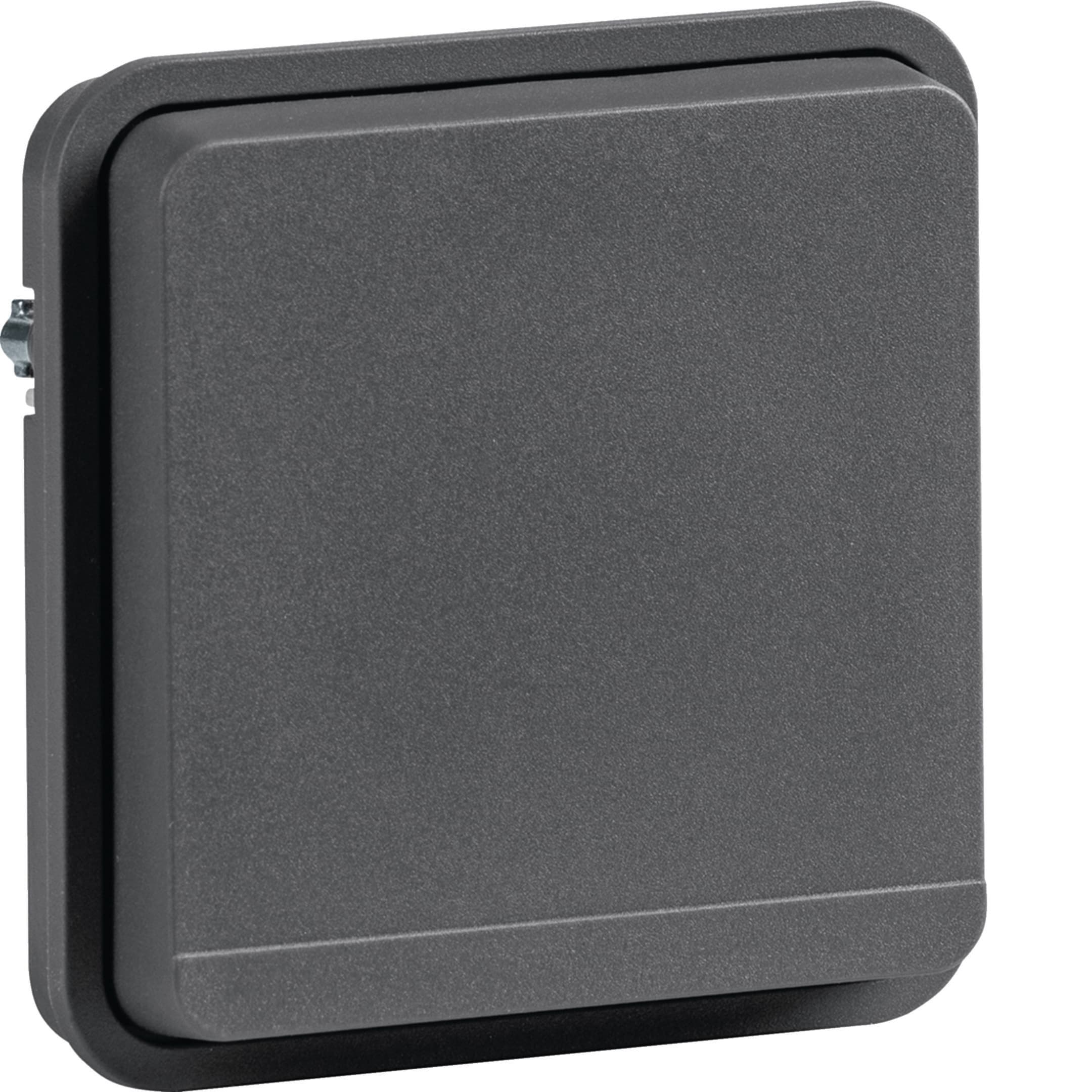HAGER BOCCHIOTTI - Inserto p. schuko + coperchio W.1 grigio