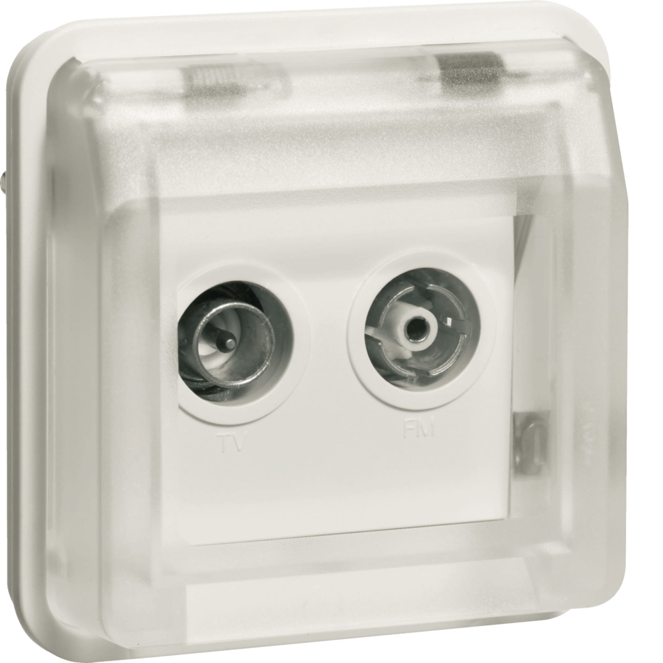 HAGER BOCCHIOTTI - Inserto TV terminale 2 out + cop. W.1 bi