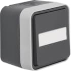 HAGER BOCCHIOTTI - DEVIAT.A PARETE W1 GRIGIO/GRIGIO OP.