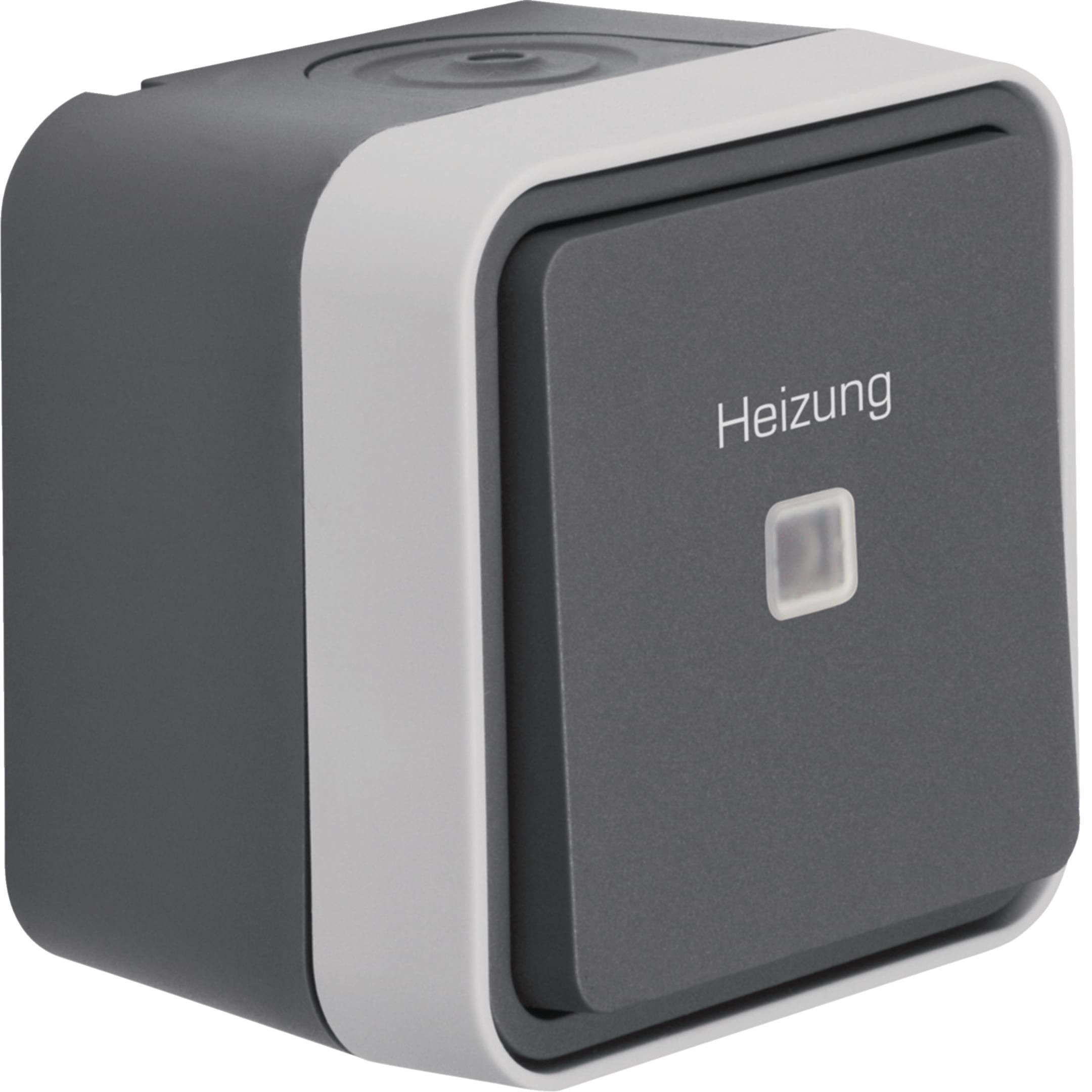 HAGER BOCCHIOTTI - Deviat.di contr. + "heizung" W1 gr./gr.
