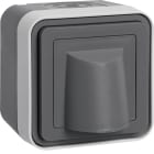 HAGER BOCCHIOTTI - PASSACAVO A PARETE W1 GRIGIO/GRIGIO OP.