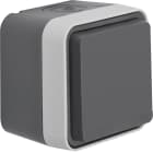 HAGER BOCCHIOTTI - P.SCHUKO + COP.A PARETE W1 GRIGIO/GRIGIO