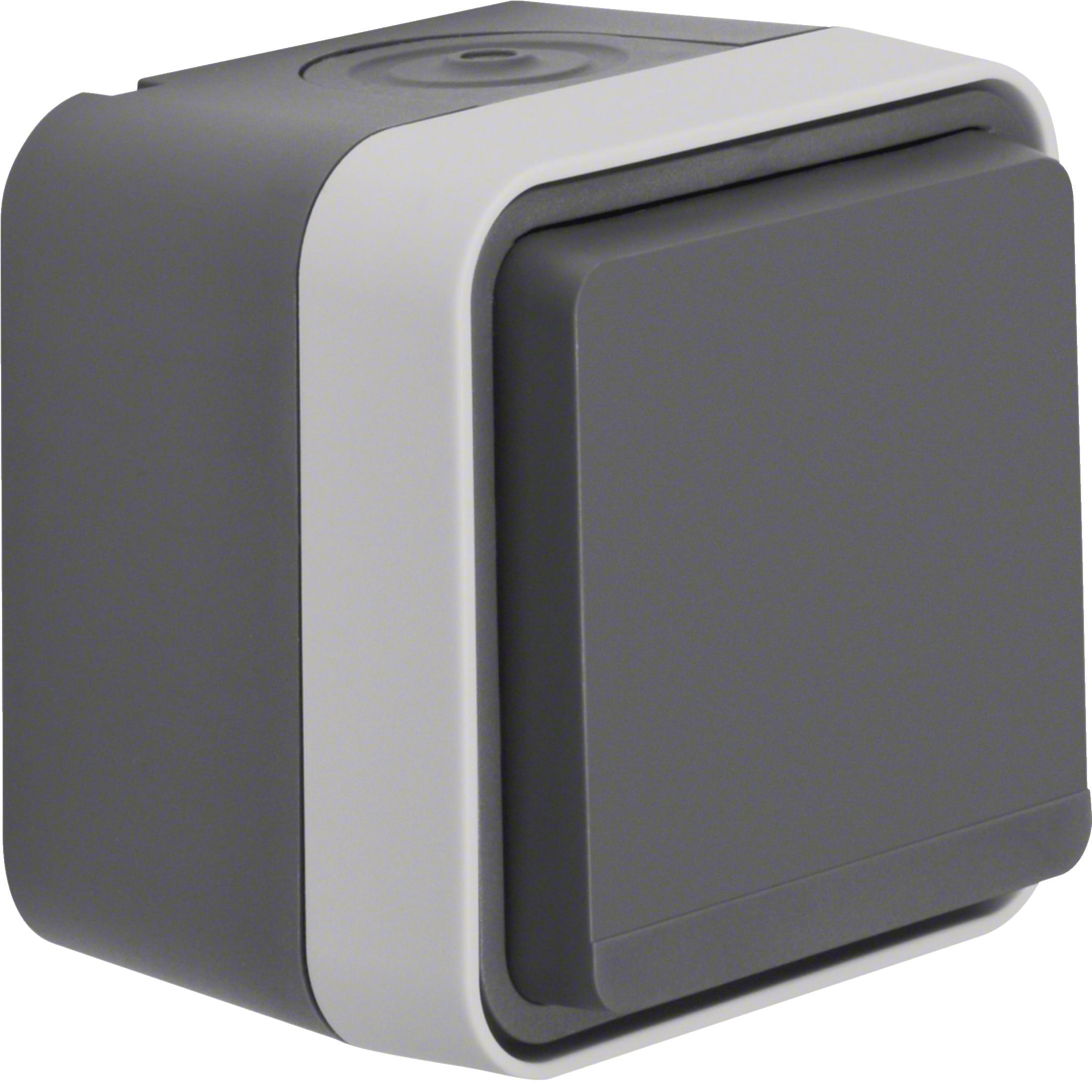 HAGER BOCCHIOTTI - P.SCHUKO + COP.A PARETE W1 GRIGIO/GRIGIO