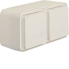HAGER BOCCHIOTTI - P.SCHUKO DOPPIA ORIZZ.CON COP.A PARETE W