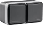 HAGER BOCCHIOTTI - P.SCHUKO DOPP ORIZZ.+ COPERCH PAR W1 GR