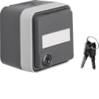 HAGER BOCCHIOTTI - P.SCHUKO + COP.A PARETE W1 GIGIO/GRIGIO