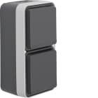 HAGER BOCCHIOTTI - P.SCHUKO DOPP VERT.CON CW1 GRIGIO/GRIGIO