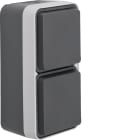 HAGER BOCCHIOTTI - P.SCHUKO DOPP VERT.CON CW1 GRIGIO/GRIGIO
