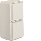 HAGER BOCCHIOTTI - P.schuko dopp vert.+coper par. W1 bia.po
