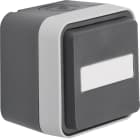 HAGER BOCCHIOTTI - P.SCHUKO + COP. PORTAET.W1 GRIGIO