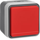 HAGER BOCCHIOTTI - P.SCHUKO + COP + SHUTTER + ROSSO PAR W.1