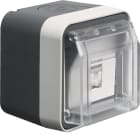 HAGER BOCCHIOTTI - PR.RJ 8 POL SCHERM+ COP. CAT.6 W1 GRIGIO