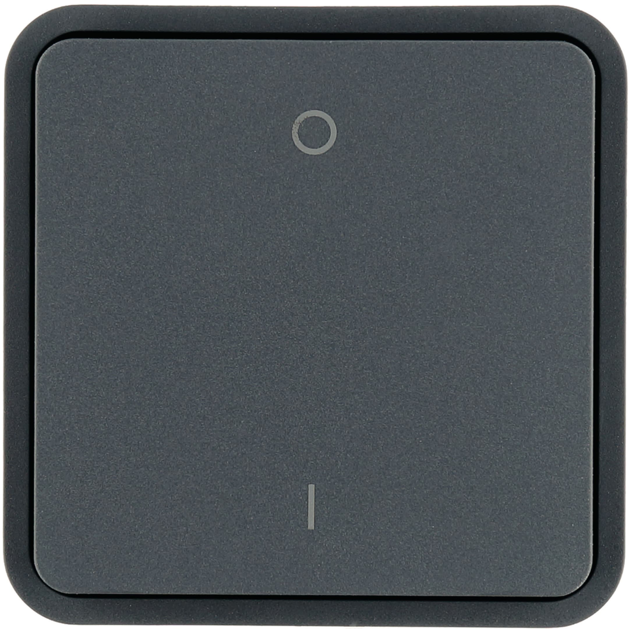 HAGER BOCCHIOTTI - Bilanciere con stampa "0 - 1" W.1 grigio