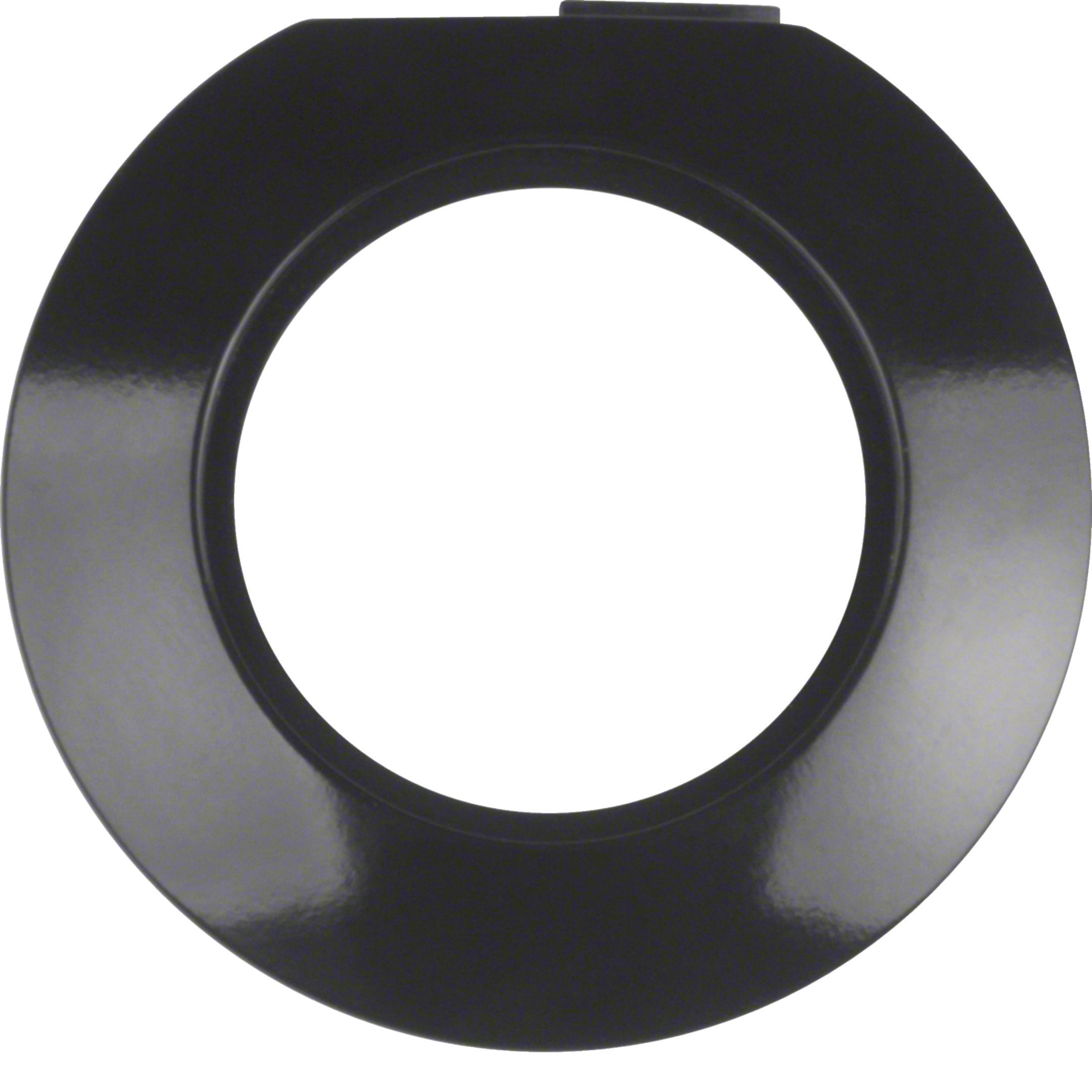 HAGER BOCCHIOTTI - CORNICE TERMINALE SERIE 1930 NERO LUCIDO