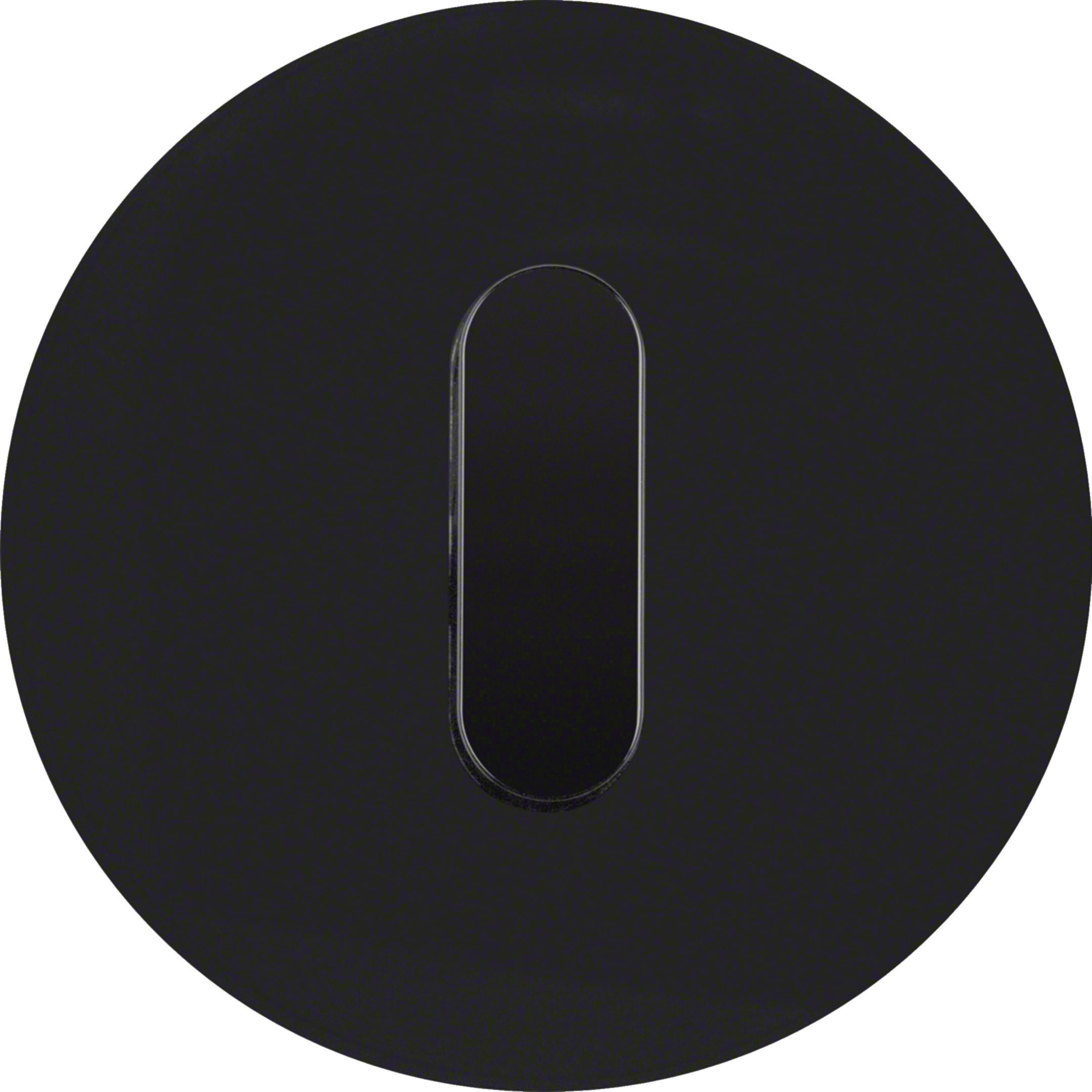HAGER BOCCHIOTTI - Placca+travrs. x int/puls.R.Glass nero
