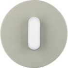 HAGER BOCCHIOTTI - Placca+travrs. x int/puls.R.Glass inox b