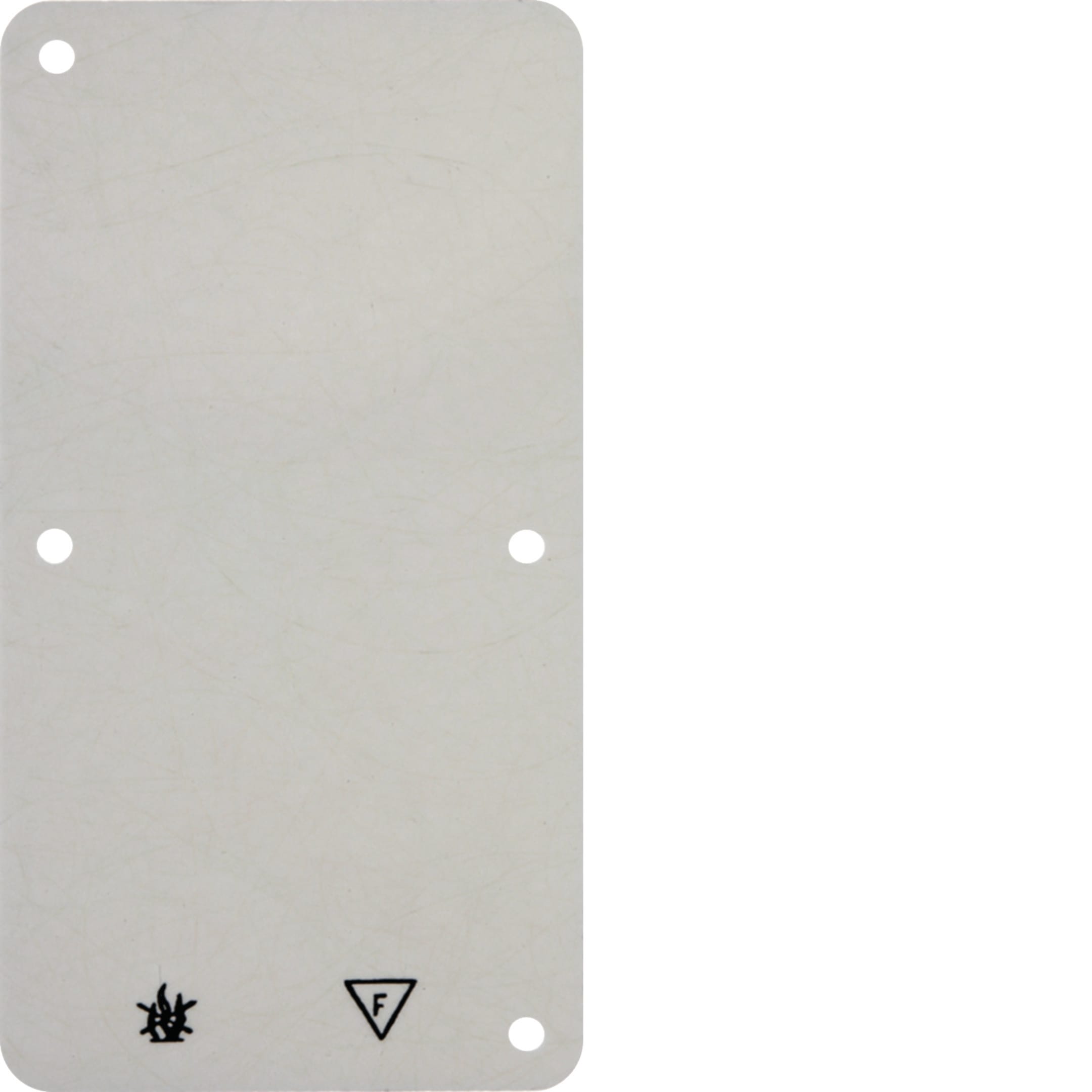 HAGER BOCCHIOTTI - PIASTRA FONDO DOPPIA, A PARETE BIANCO