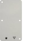 HAGER BOCCHIOTTI - PIASTRA FONDO DOPPIA, A PARETE BIANCO