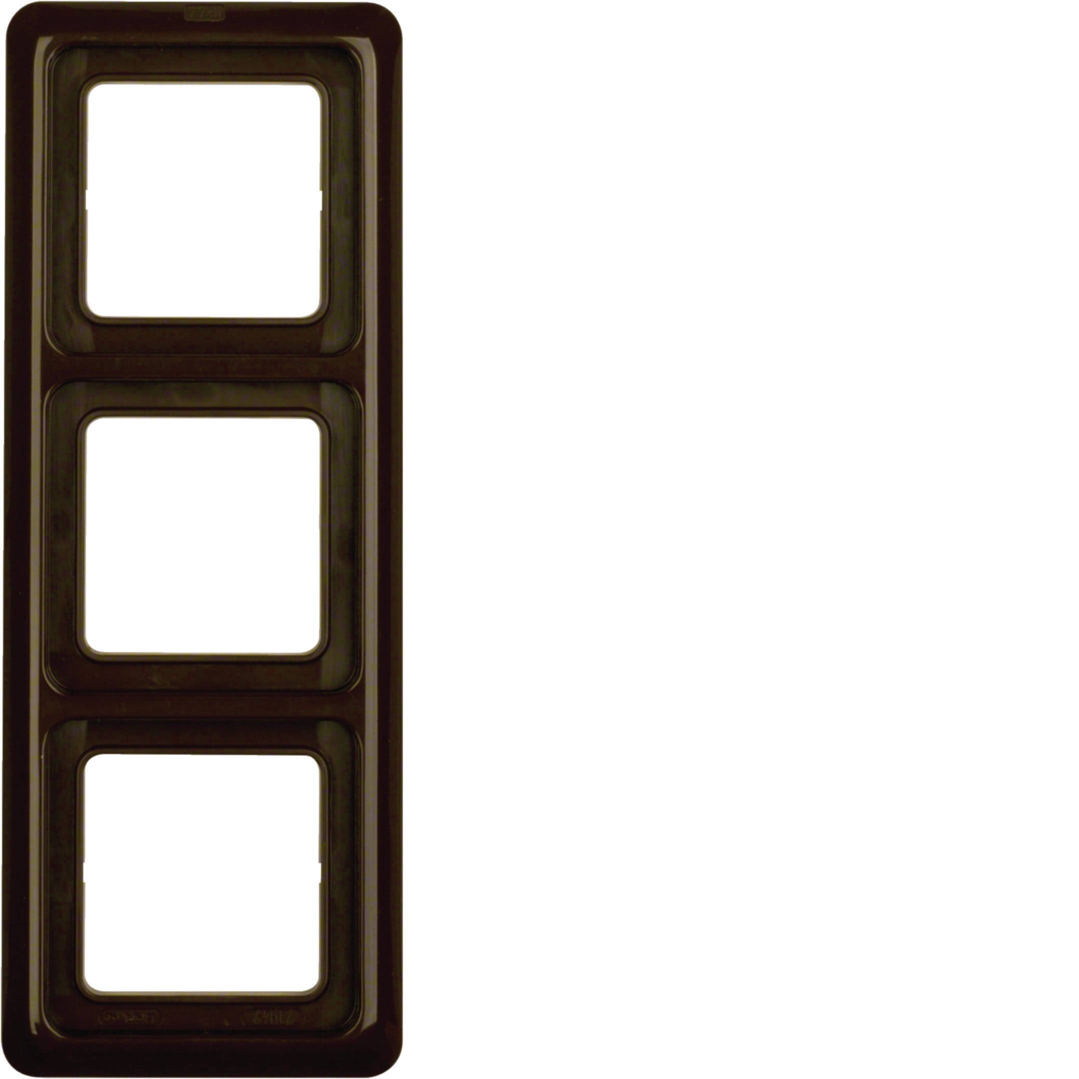 HAGER BOCCHIOTTI - CORNICE 3P WG UP IP44 MARRONE LUCIDO