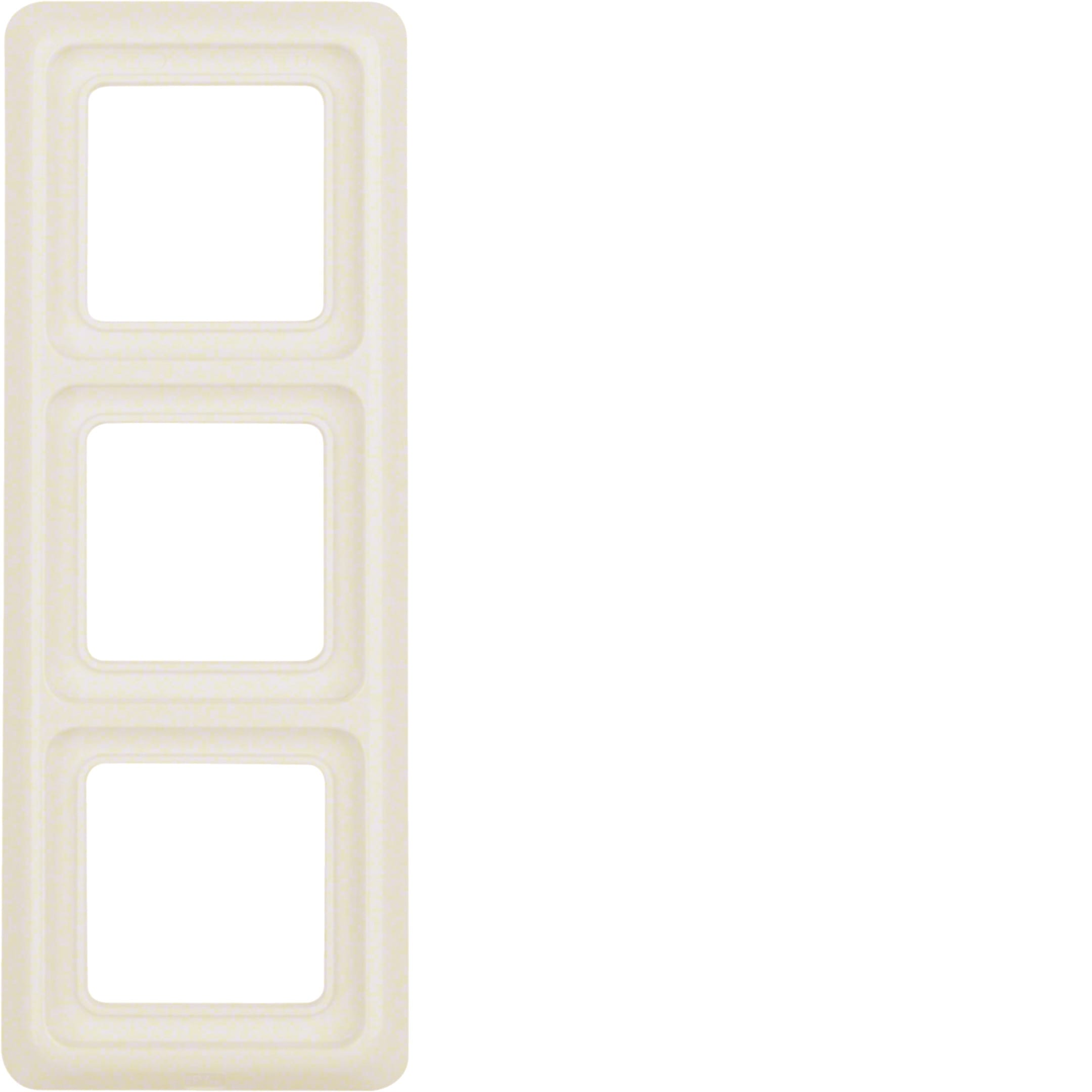 HAGER BOCCHIOTTI - CORNICE 3P WG UP IP44 BIANCO LUCIDO