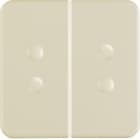 HAGER BOCCHIOTTI - BILANC. DOPPIO WG UP IP44 BIANCO LUCIDO