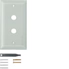 HAGER BOCCHIOTTI - PLACCA VETRO 2P SMUSS SERIE TS CHIAR LUC